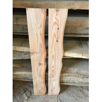 Deckbrett, Lärche mit gefräster Kante, 150x14cm breit, 2cm lang, 2 Stück 